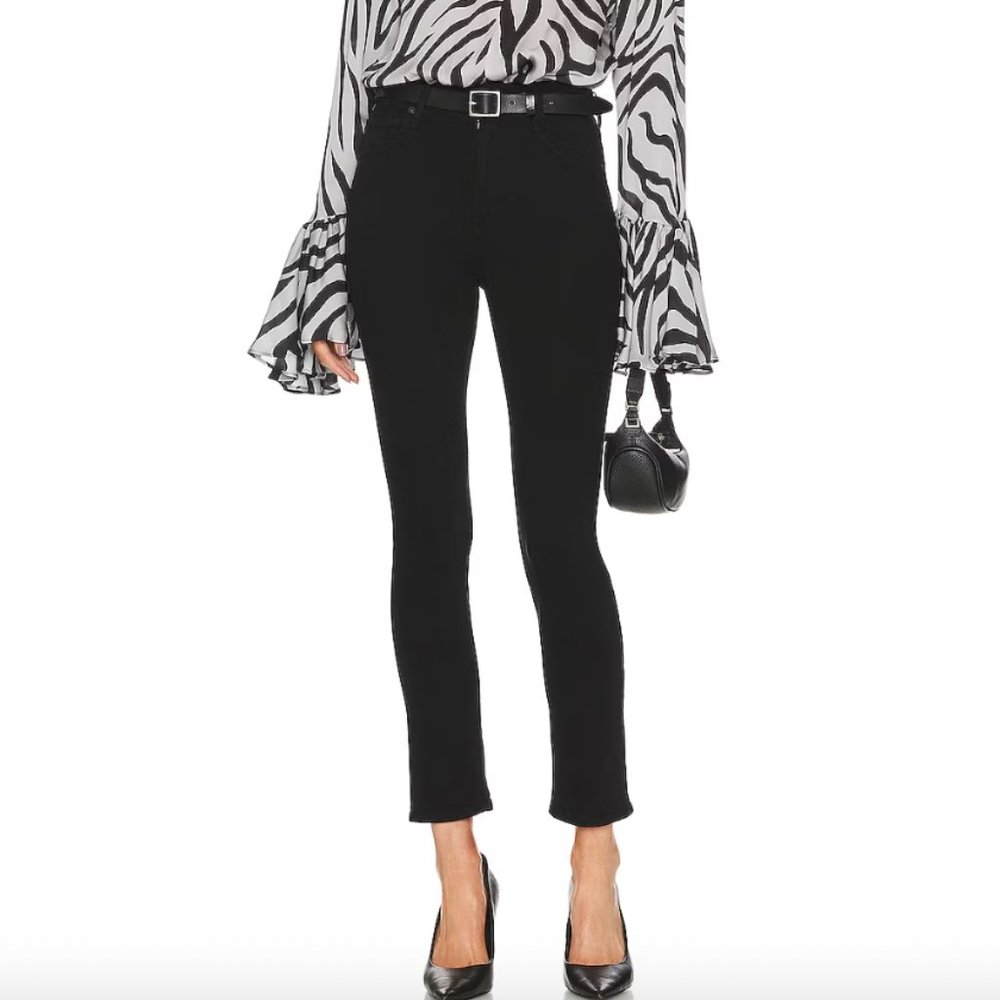 Citzens of Humanity Olivia High Rise Slim Black Jean Size 26
